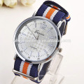 New fashion cute handcrafted Woven quartz watch, alibaba china fabric women geneva watches